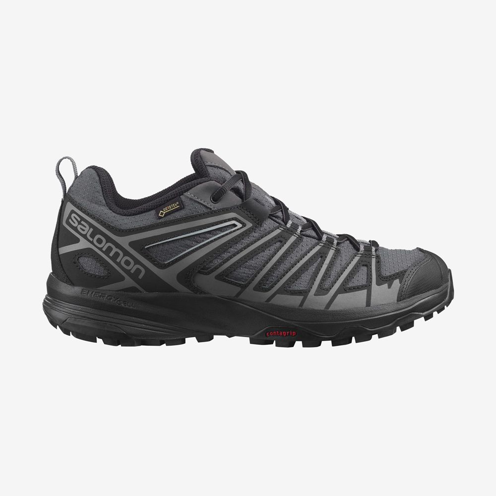 Salomon X CREST GORE-TEX Zapatillas Trekking Hombre - Negras - Colombia (79628-FNRV)